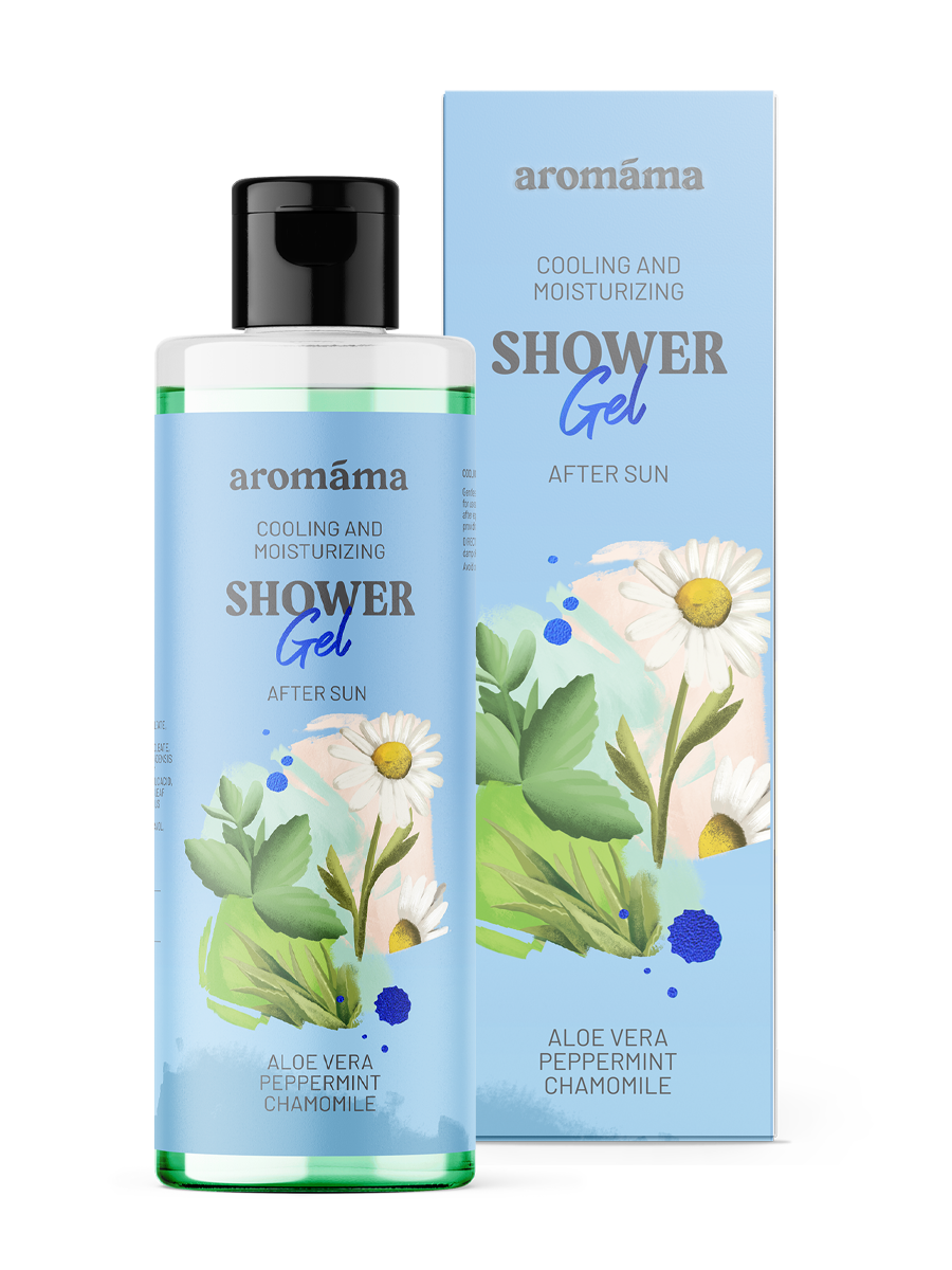 Cooling and moisturizing shower gel