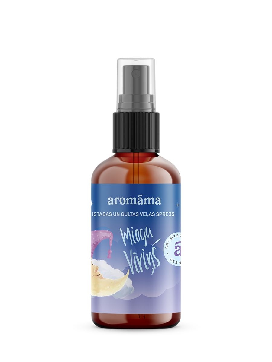 Aromterapeitisks guļamistabas un gultas veļas sprejs "Miega vīriņš"