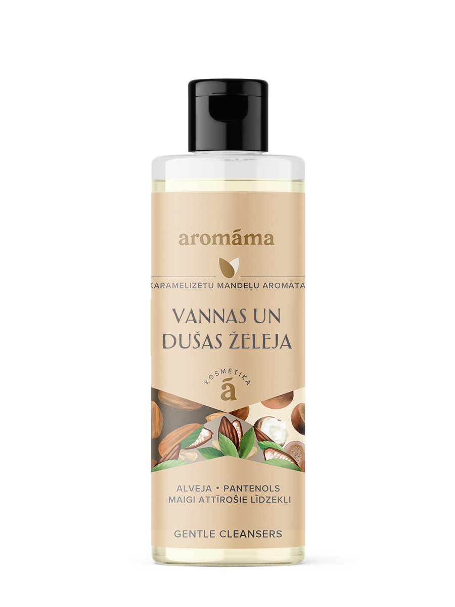 Karamelizētu mandeļu aromāta dušas želeja