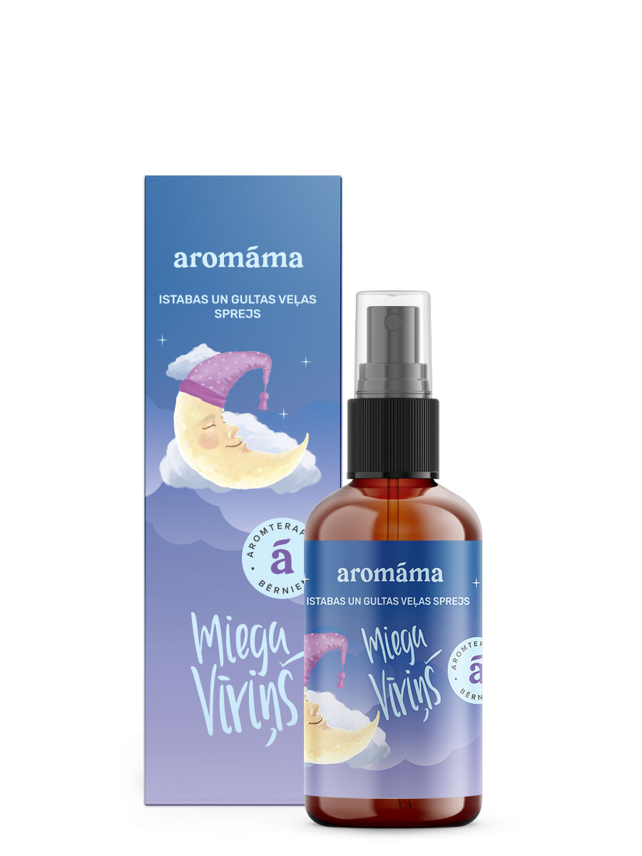 Aromterapeitisks guļamistabas un gultas veļas sprejs "Miega vīriņš"