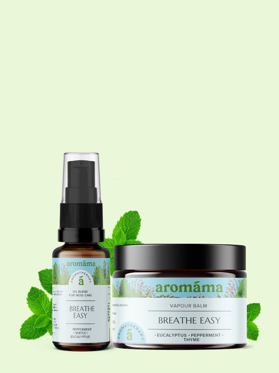 Aromterapeitisks balzams "Breathe easy" + deguna kopšanas eļļas maisījums "Breathe easy"(DĀVANA)