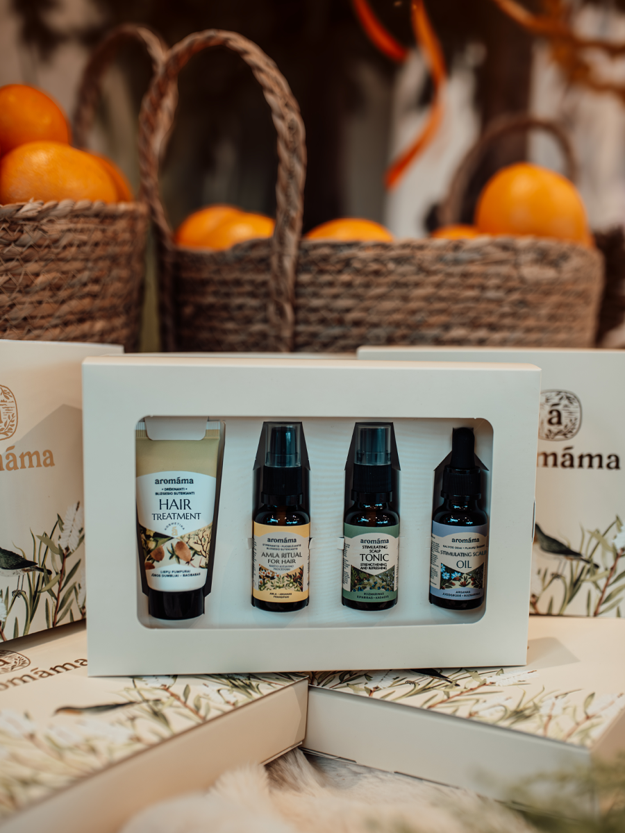 Dāvanu komplekts &quot;Mirdzoši mati&quot;