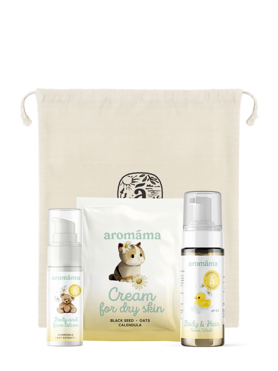 Travel Hygiene Set for Children’s Dry &amp; Sensitive Skin