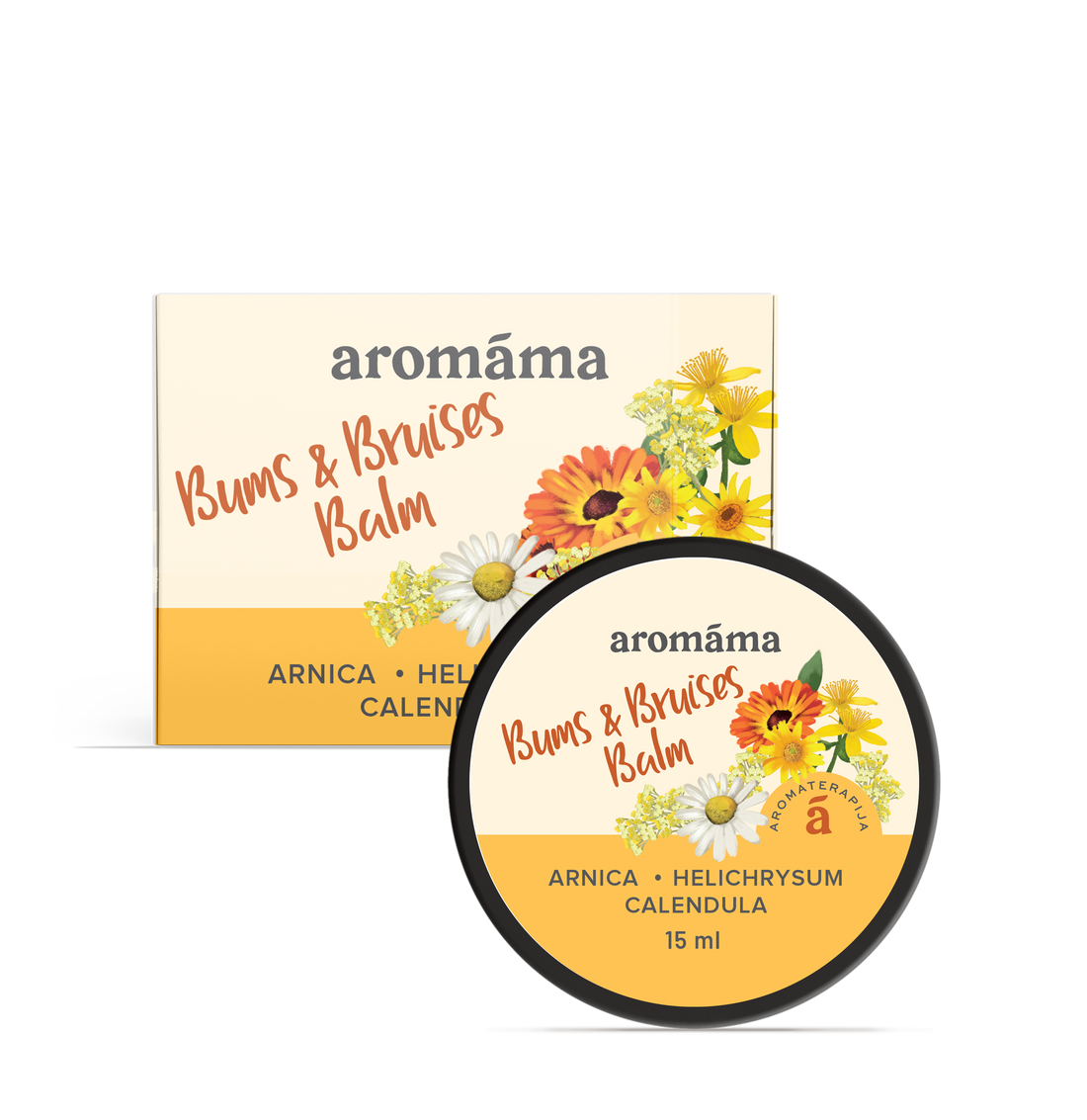 Aromterapijas Balzams Sasitumiem un Nobrāzumiem – Bums &amp; Bruises Balm