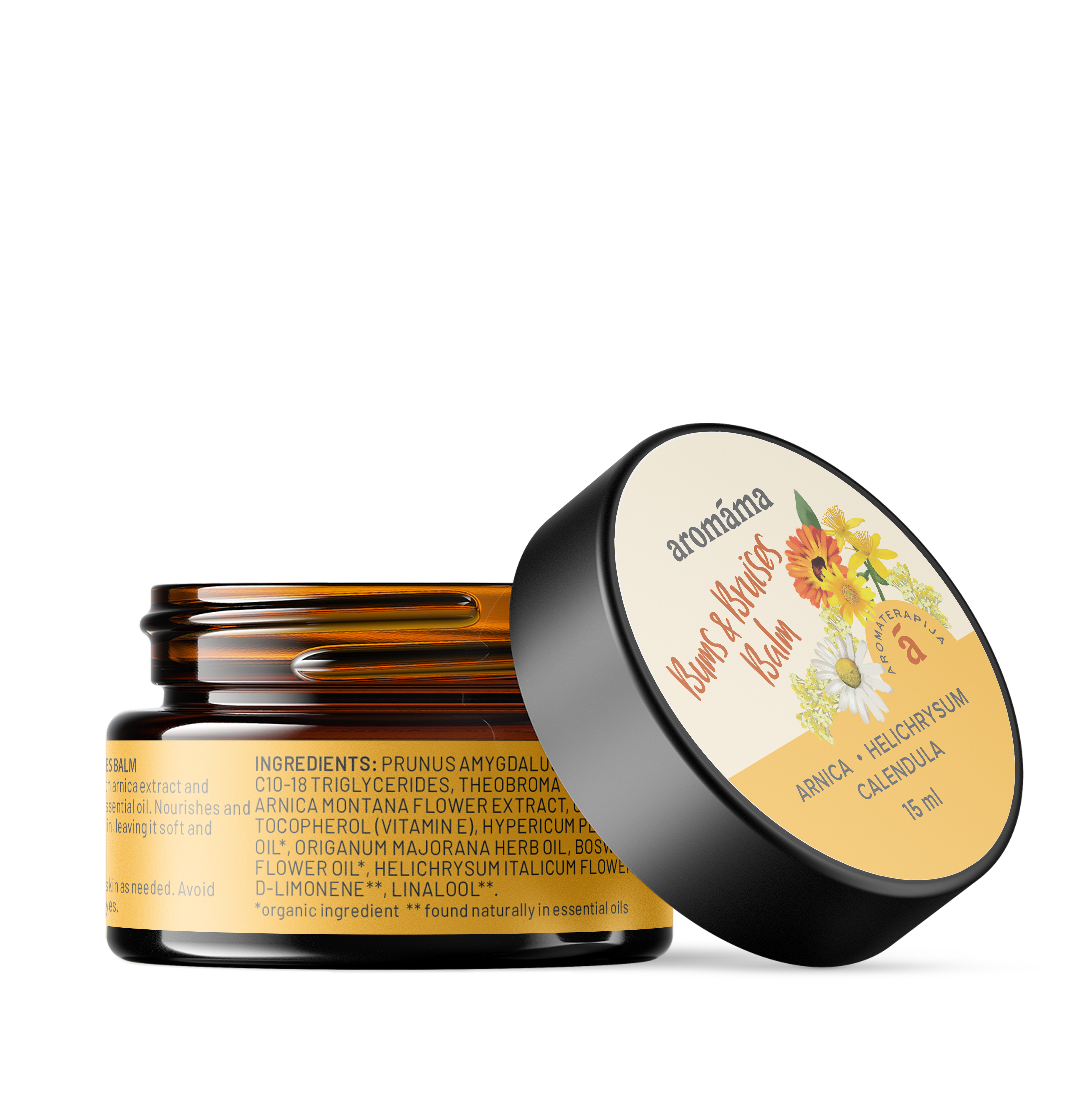 Aromterapijas Balzams Sasitumiem un Nobrāzumiem – Bums &amp; Bruises Balm
