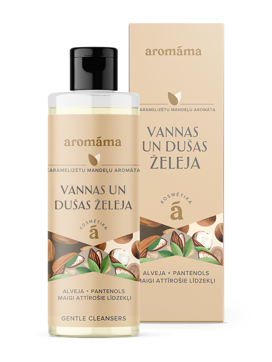 Karamelizētu mandeļu aromāta dušas želeja