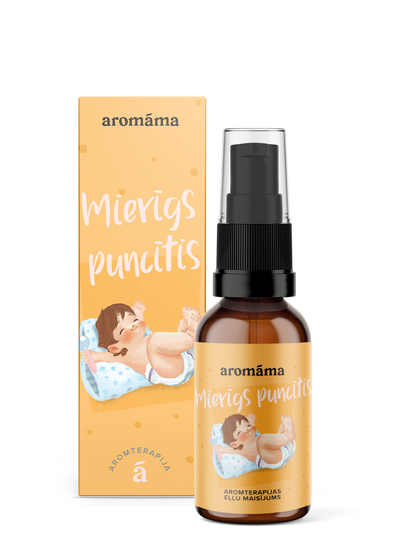 Masāžas eļļas maisījums "Mierīgs puncītis"