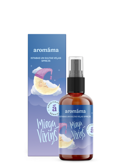Aromterapeitisks guļamistabas un gultas veļas sprejs "Miega vīriņš"