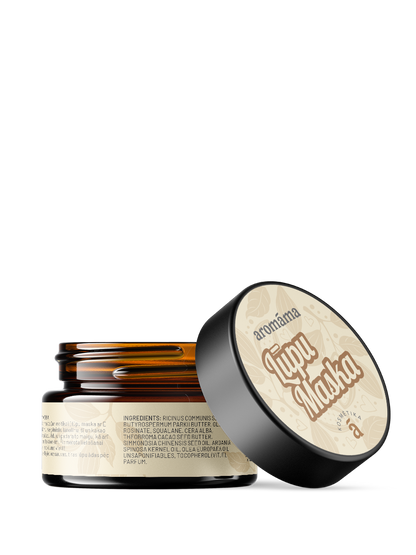 Karameles aromāta lūpu maska